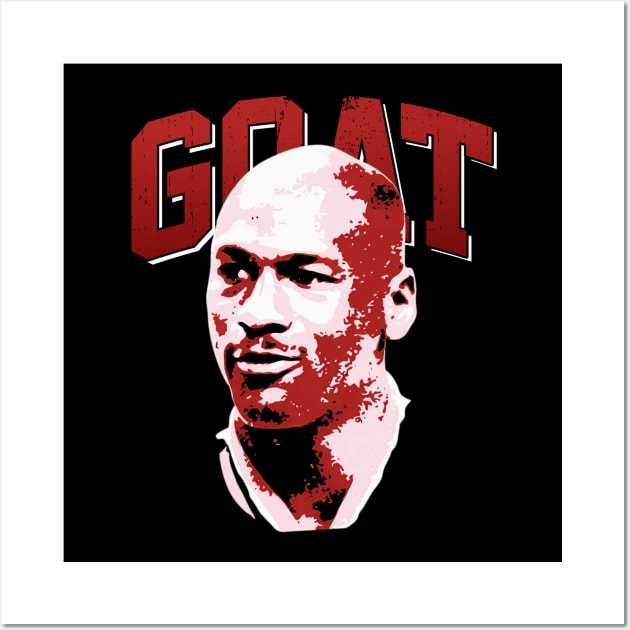 Mj Goat 23 Basketball Wall Art by Polos